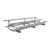 Low-Rise Three-Tier Bleachers w/ Tip & Roll Wheels